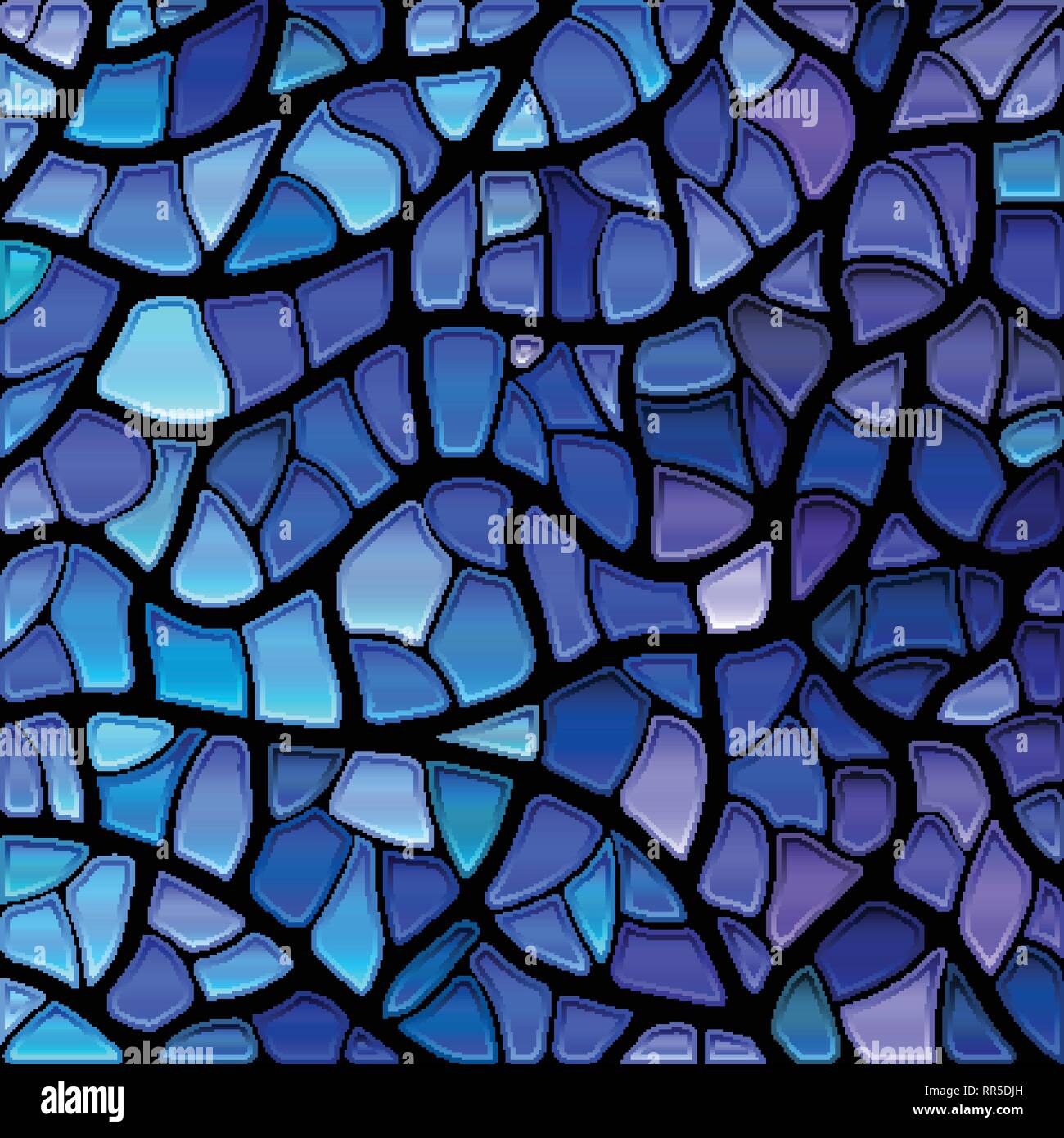 abstract vector stained-glass mosaic background - blue and violet Stock ...
