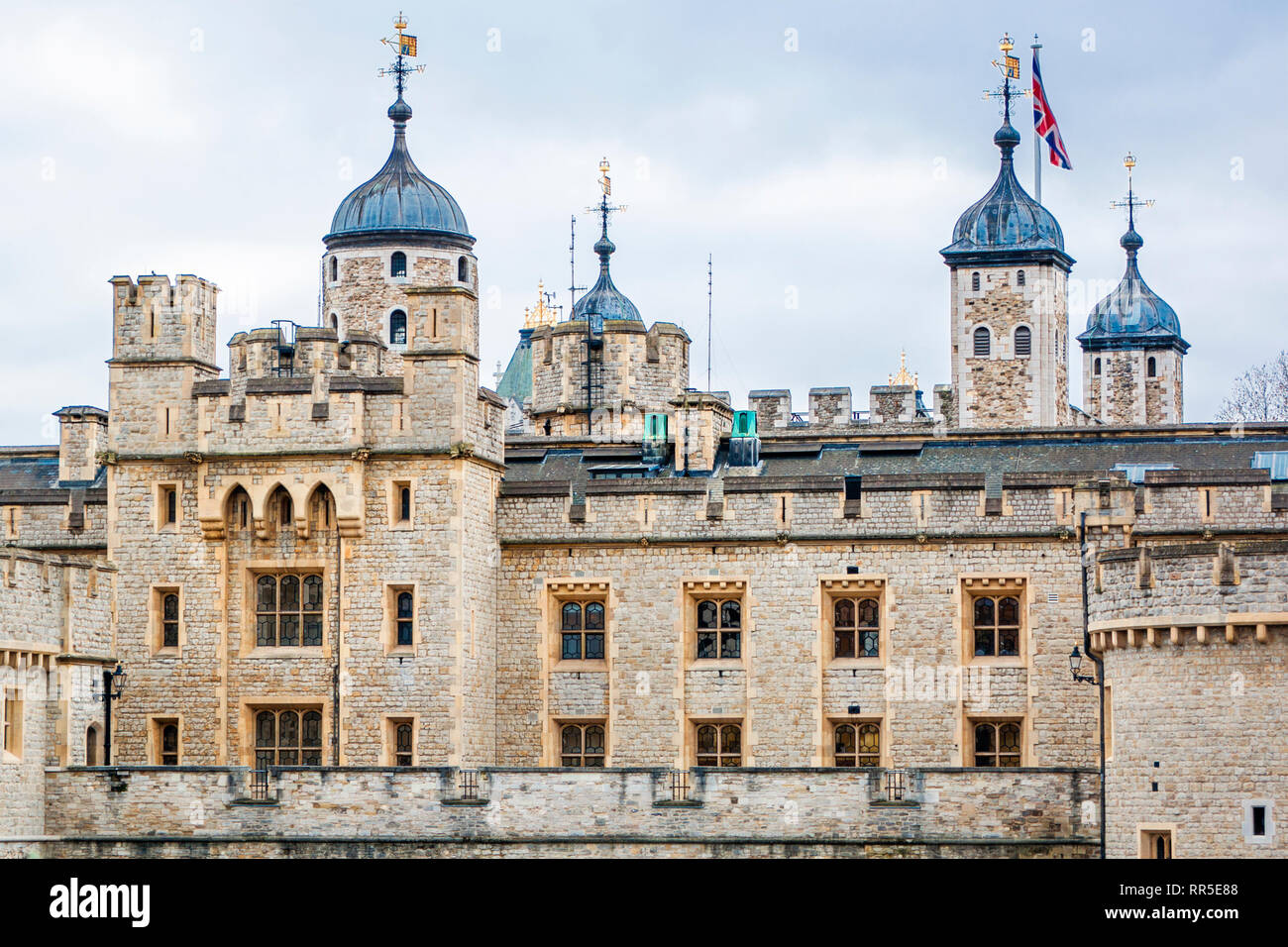 Fortress Tower of London in London (England) Stock Photo