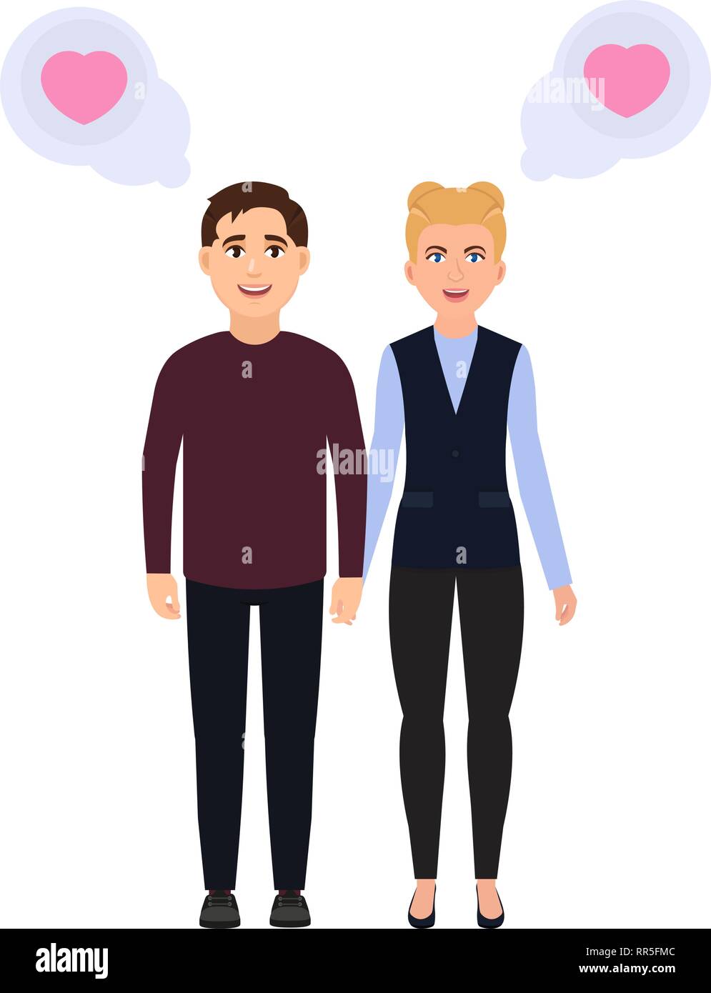 Boy And Girl Hold Hands Couple In Love Happy People Character In Cartoon Style Flat Vector Illustration Stock Vector Image Art Alamy Boy And Girl Hold Hands Couple In Love Happy People Character In Cartoon Style Flat Vector Illustration Stock Vector Image Art Alamy