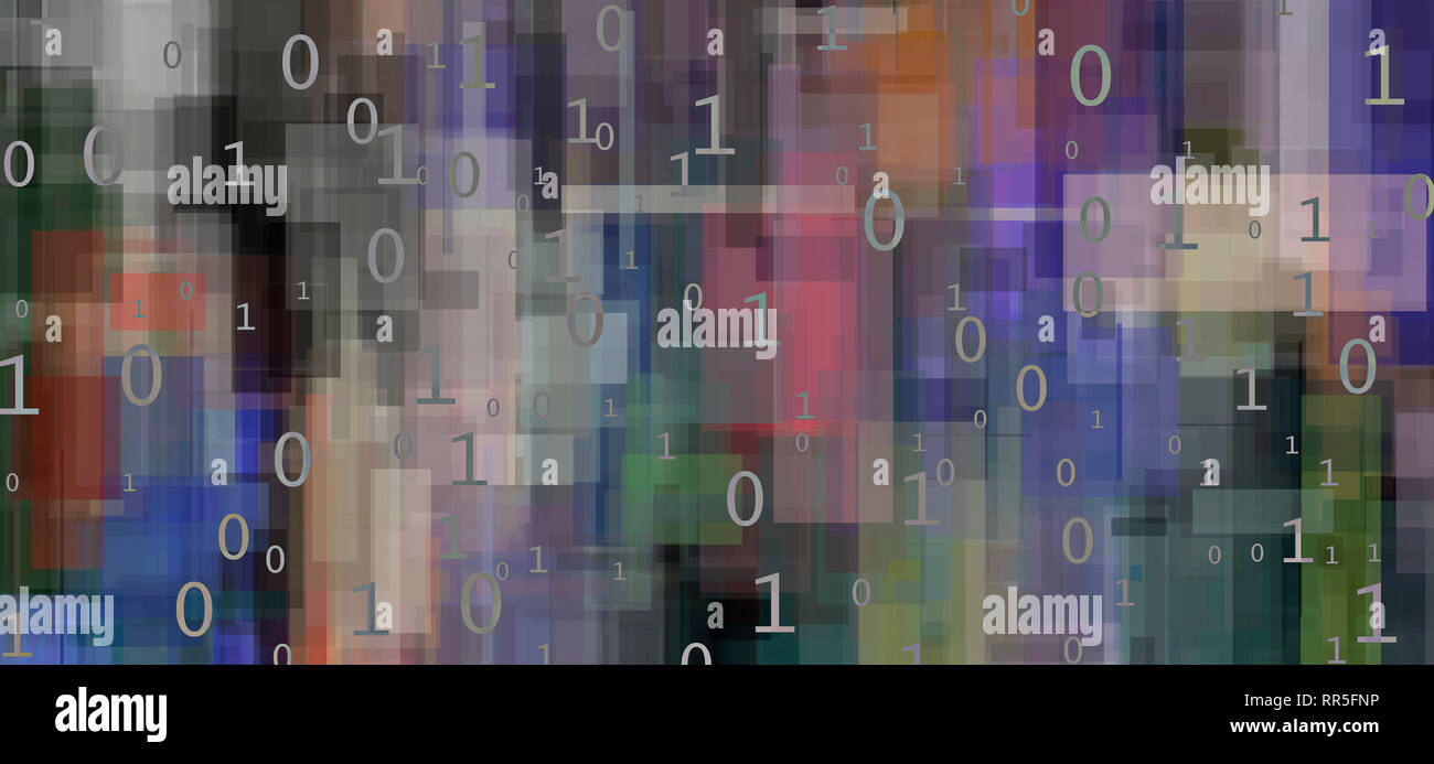 Binary code geometric shapes hi-res stock photography and images - Alamy
