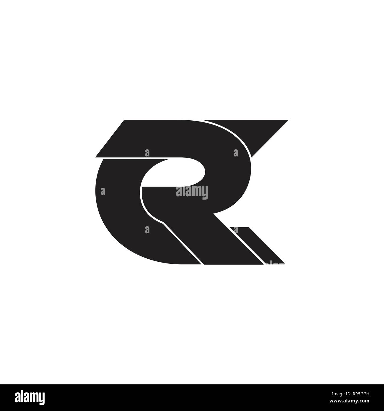 letters rc simple linked geometric logo vector Stock Vector Image & Art ...