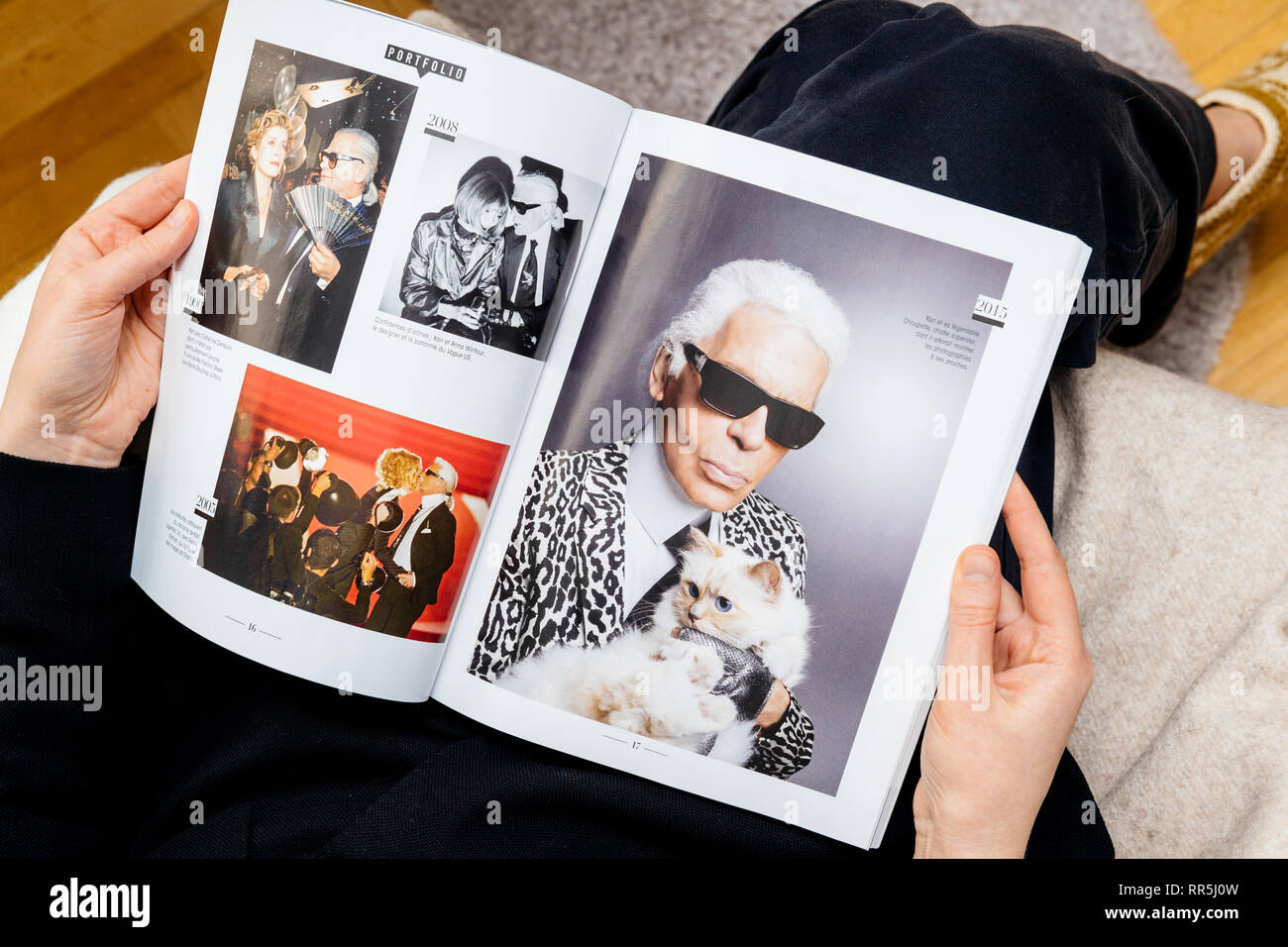 Karl Lagerfeld Cat Stock Photos Karl Lagerfeld Cat Stock Images