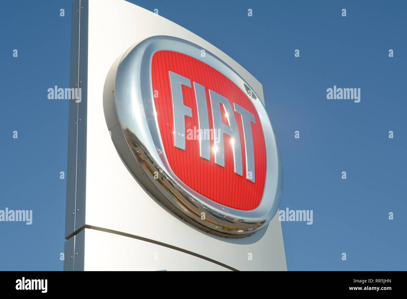 Fiat car logo sign Stock Photo