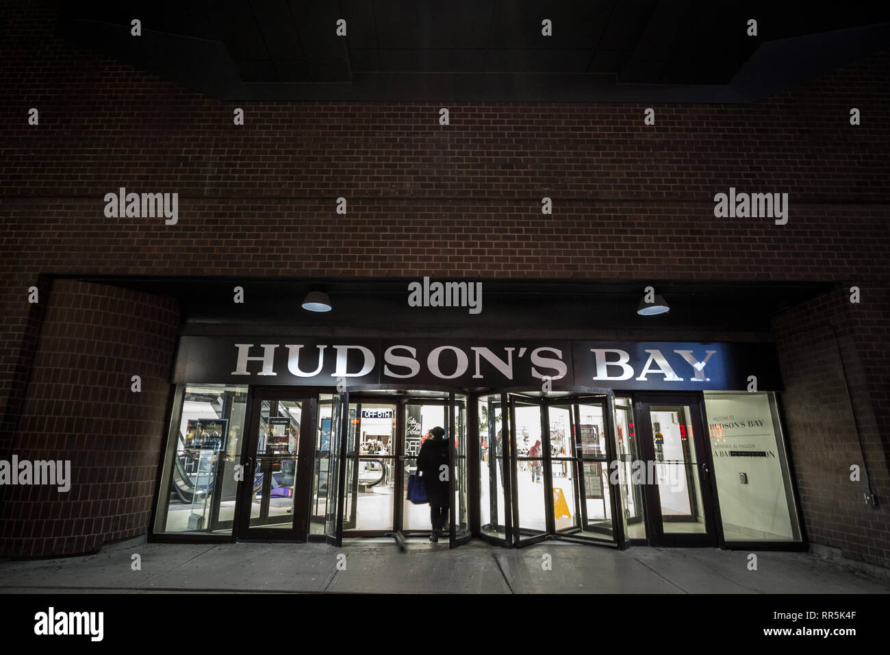 OTTAWA, CANADA NOVEMBER 11, 2018 Hudson's Bay logo on their