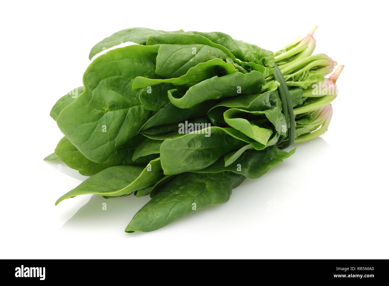 Fresh spinach isolated on white background Stock Photo - Alamy