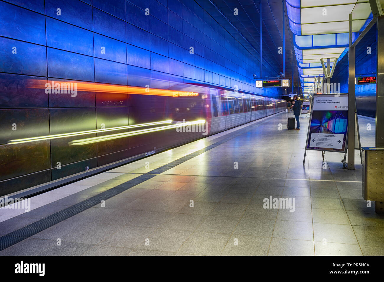 Downtown transportation system and tunnel perspective hi-res stock ...