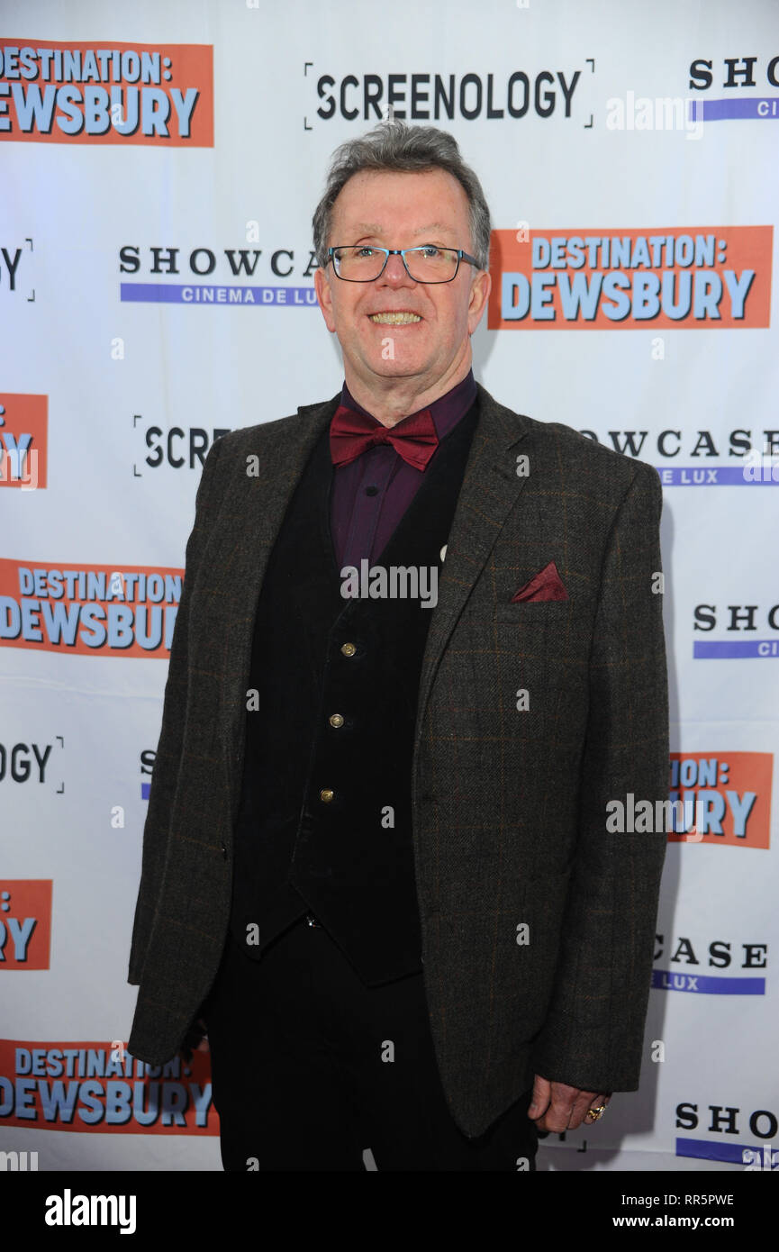 David McCelland seen during the Destination Dewsbury UK premiere.  A premiere of a new British comedy about five friends who reunite for one last road trip to Dewsbury after they find out one of them is dying. Prince Charles Cinema, Leicester Square London. Stock Photo
