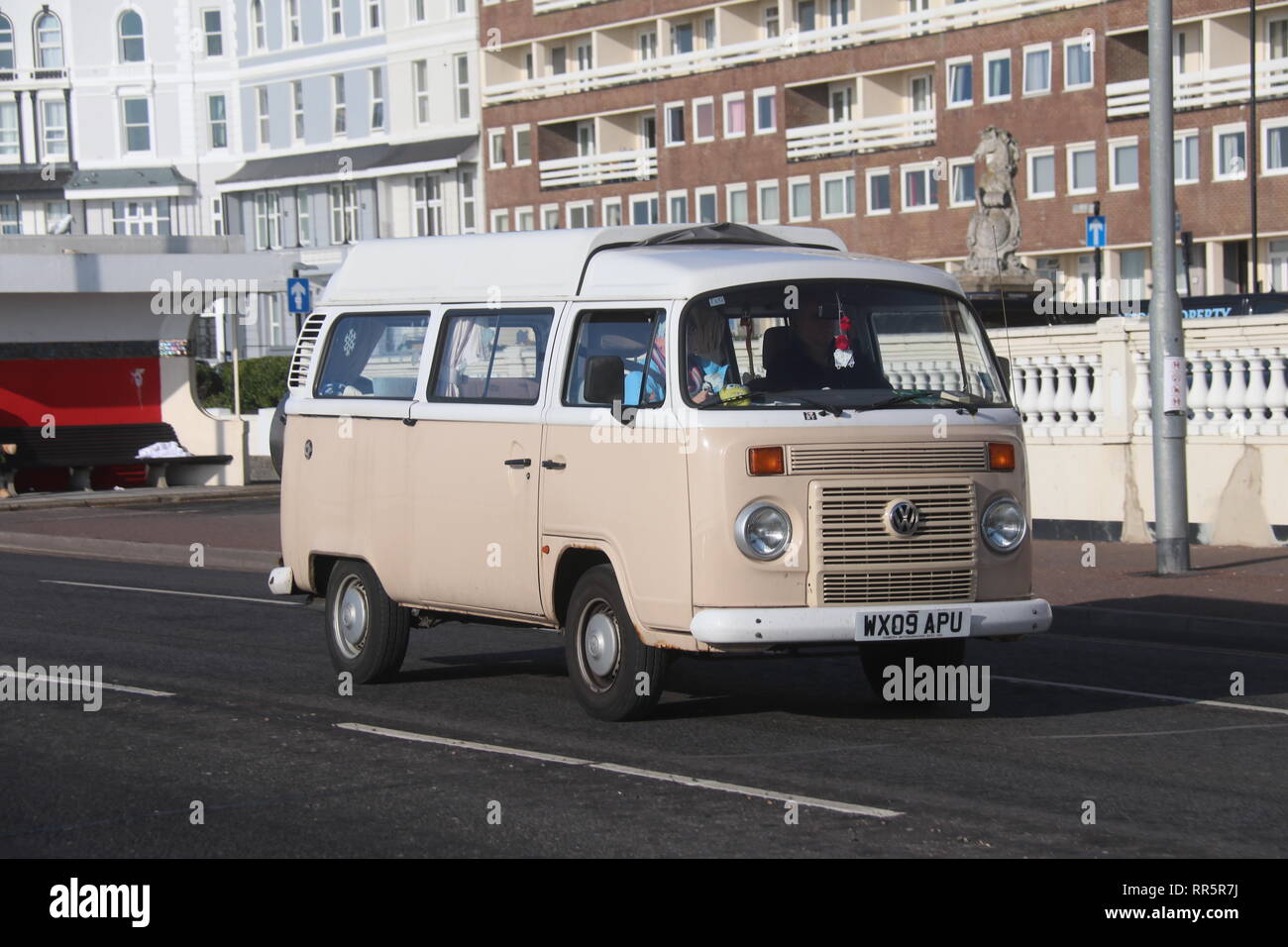 Volkswagen bus on a road hi-res stock photography and images - Alamy