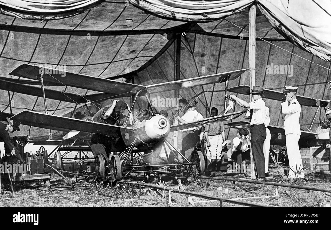 Photograph of prototype Kettering Bug, circa 1918 Stock Photo