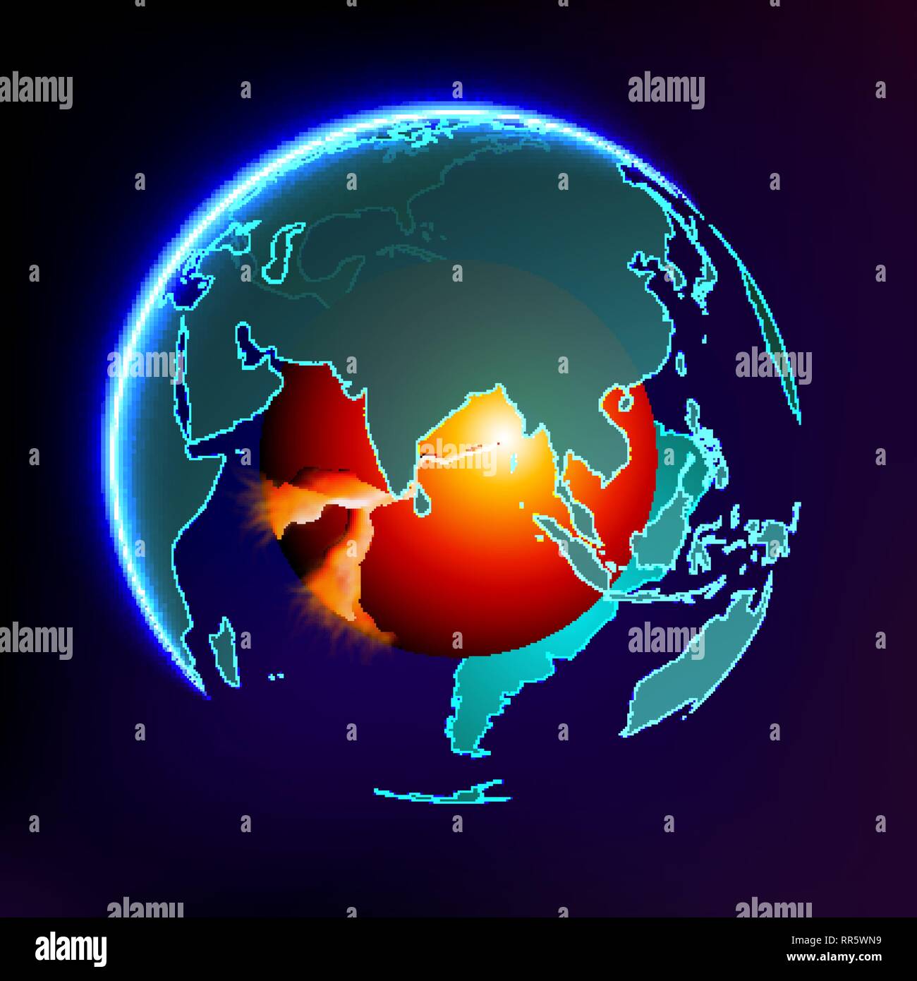 Global warming abstract vector Stock Vector Image & Art - Alamy