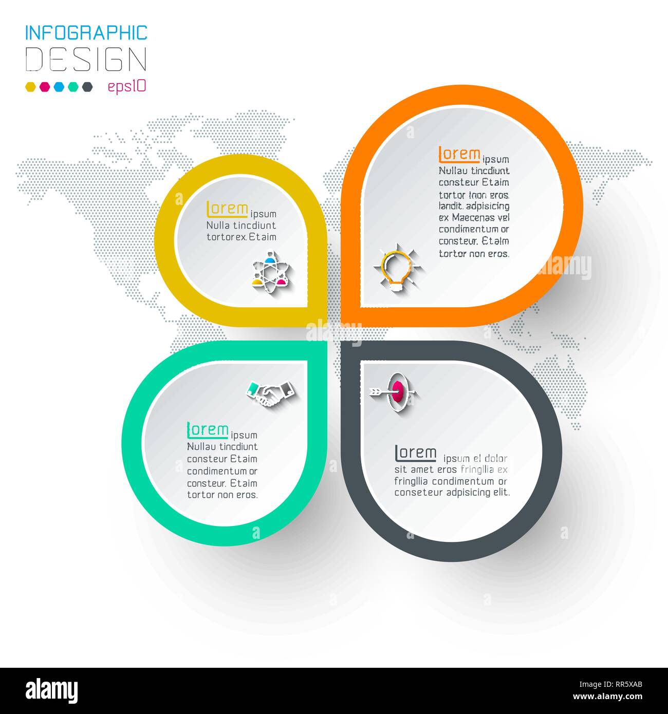 Circles with business icon infographics Stock Vector Image & Art - Alamy
