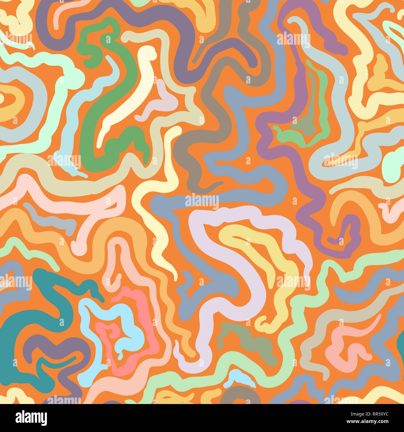 Colorful doodle abstract seamless background Stock Vector Image & Art ...