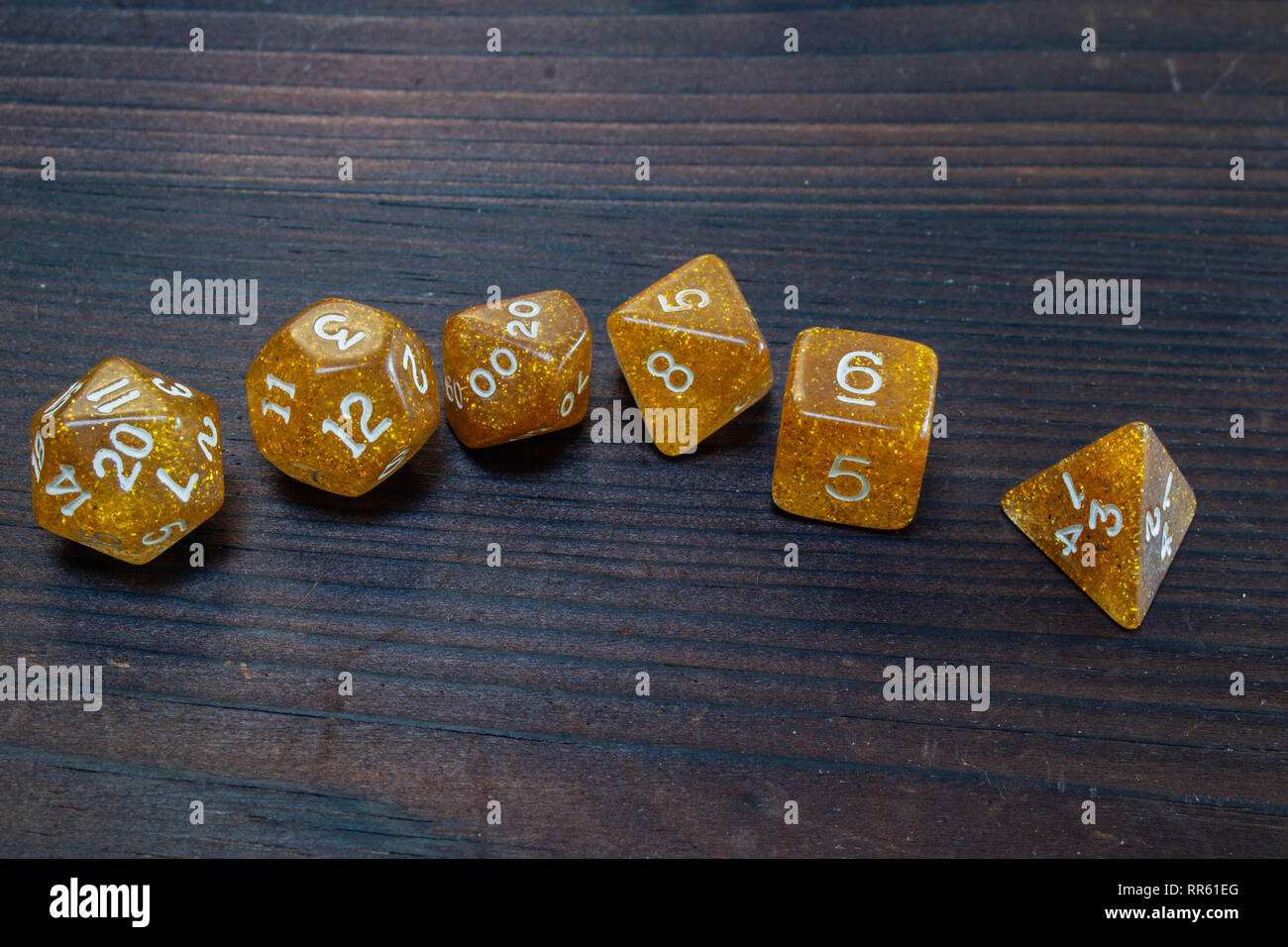 Roleplay Game With Dragons In Dungeon. Yellow Field Dice. Stock Photo,  Picture and Royalty Free Image. Image 92658000.