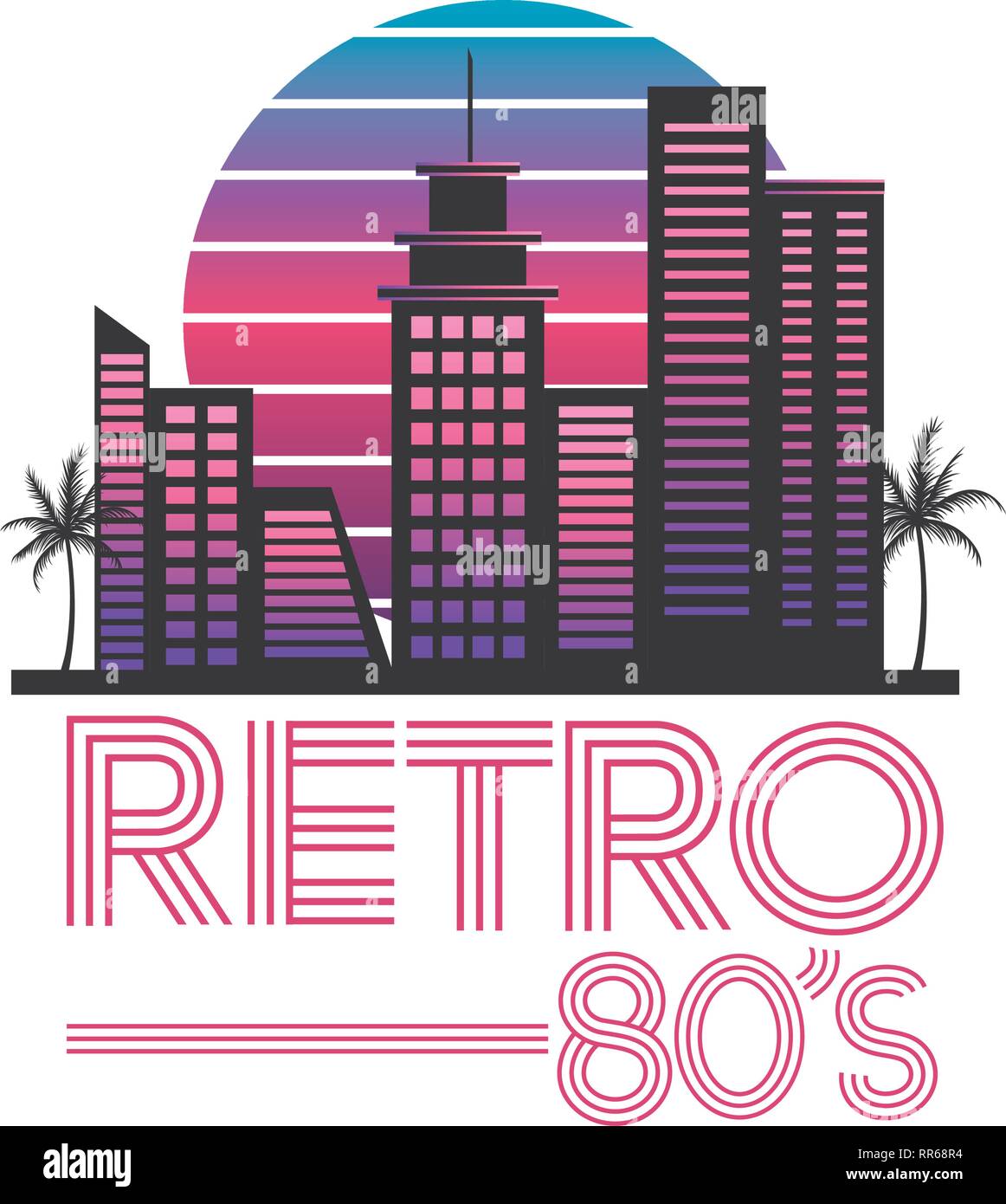 cityscape retro style Stock Vector Image & Art - Alamy
