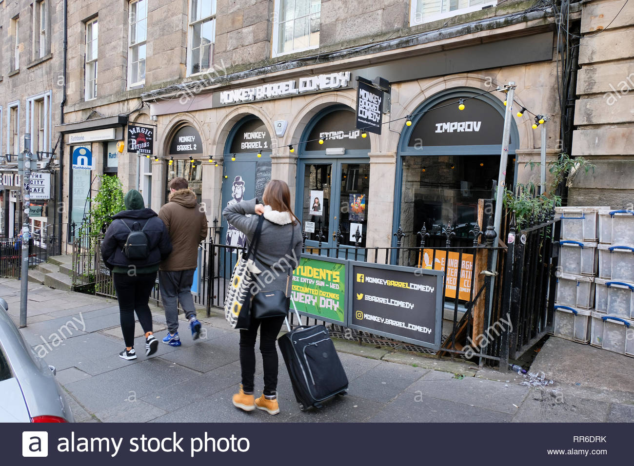 The Monkey Barrel Comedy Club, Edinburgh, Scotland Stock Photo
