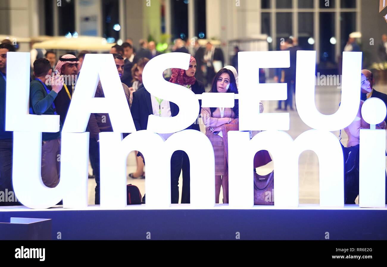 The EU-League of Arab States Summit in Sharm El-Sheikh, Egypt Stock ...