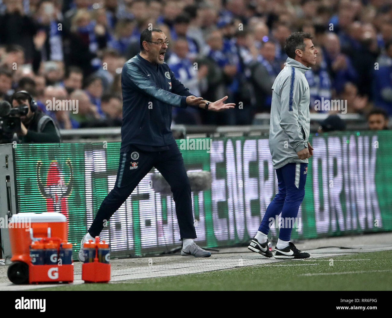 Chelsea goalkeeper kepa arrizabalaga reacts hires stock photography