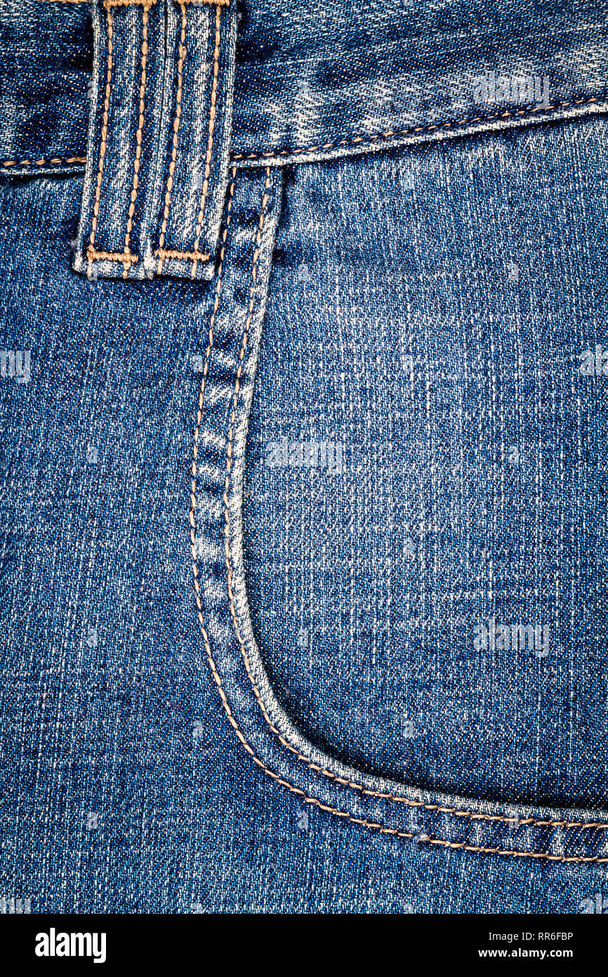 denim jeans with side pockets