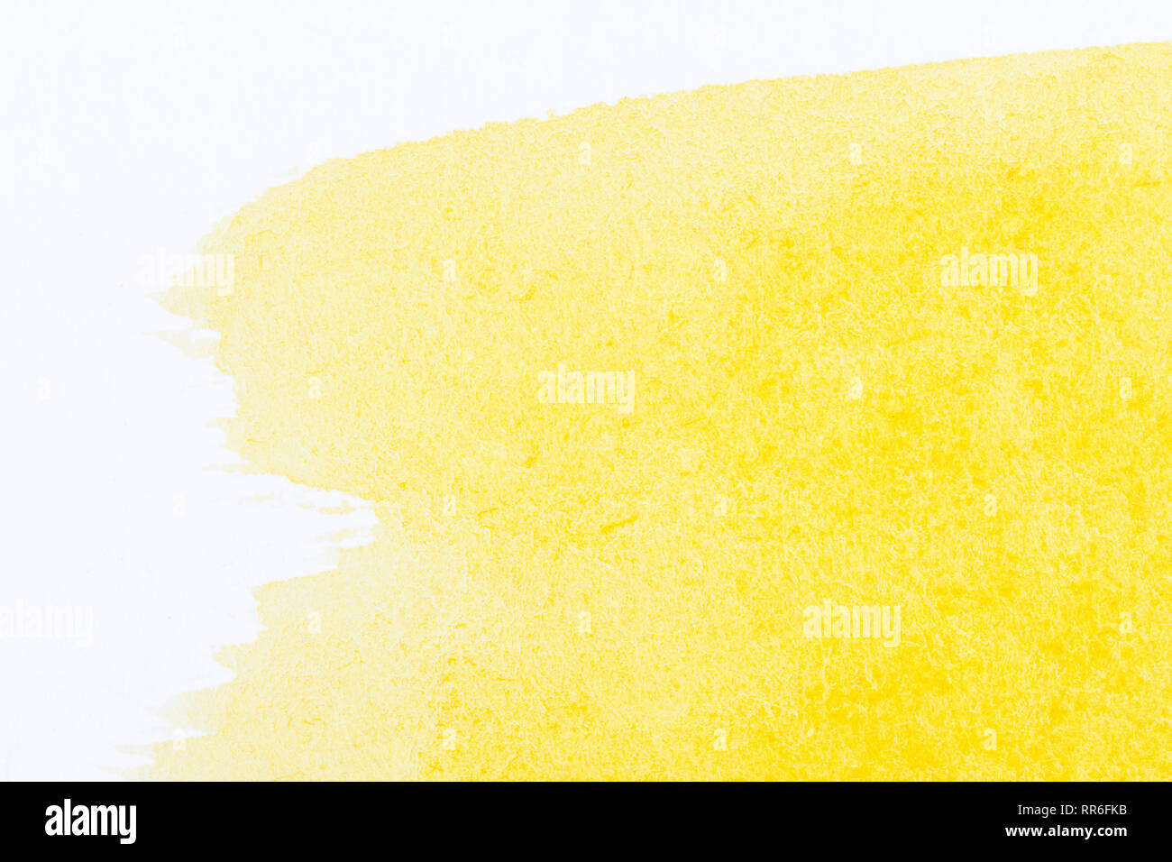 Abstract hand drawn yellow watercolor paints background Stock Photo - Alamy