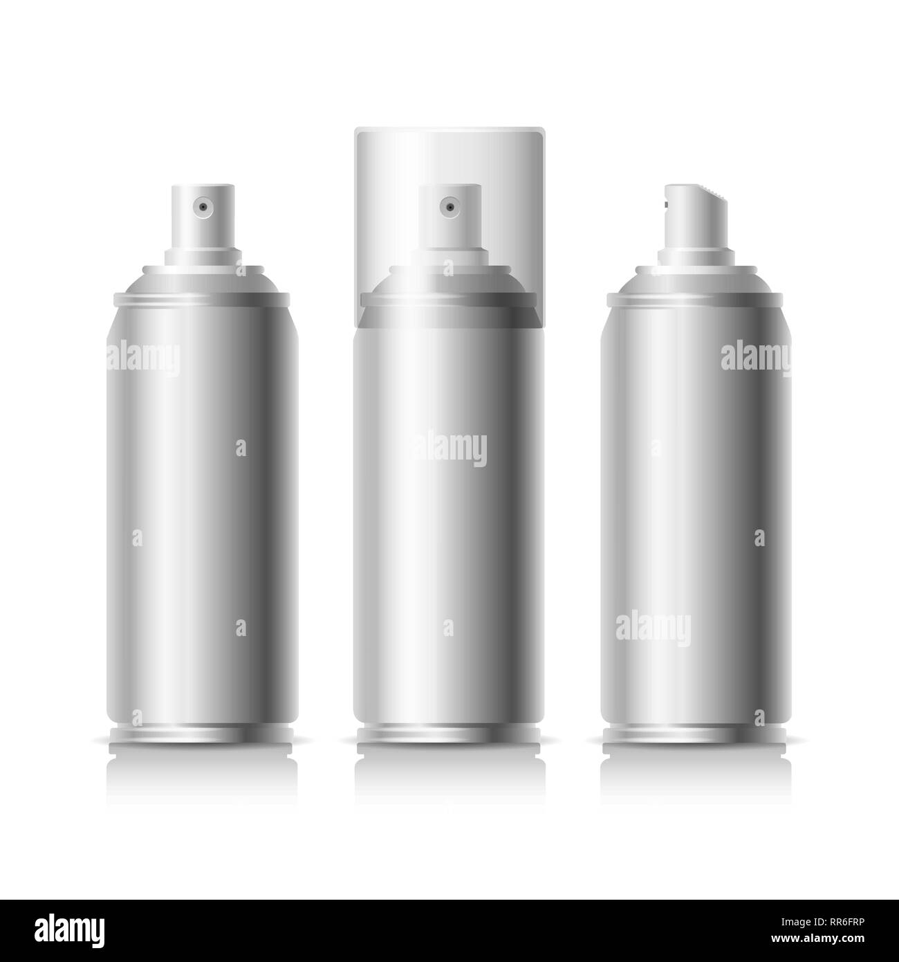 Download Hairspray Can Metal Aerosol Bottle Vector Illustration Metallic Spray Can Air Tube Deodorant Mockup Isolated On White Background Stock Vector Image Art Alamy