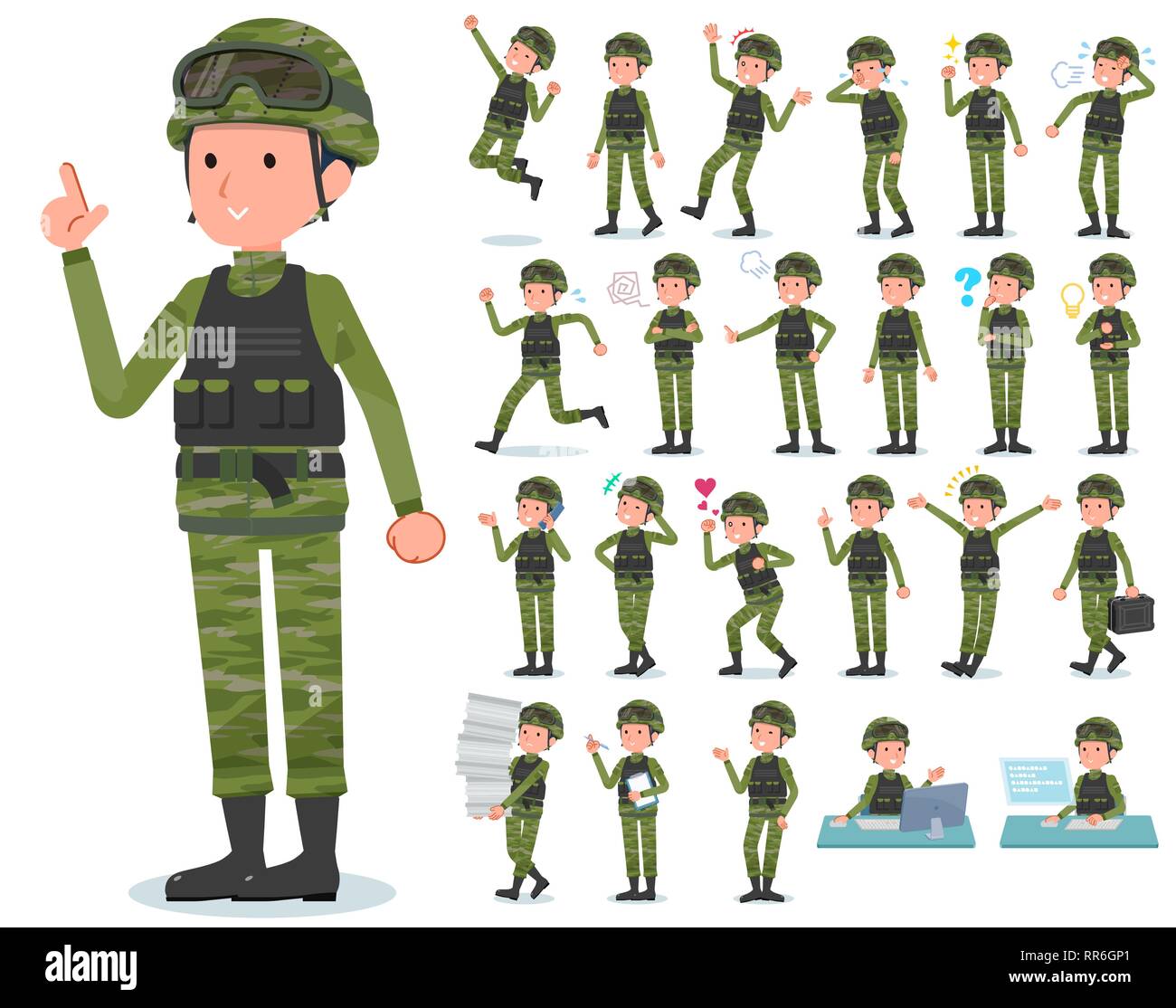 Army Men Cut Out Stock Images & Pictures - Alamy