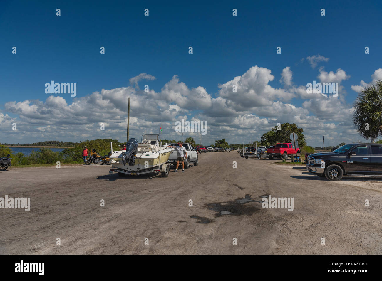 Yankeetown Florida USA Public Boat Ramp Stock Photo Alamy