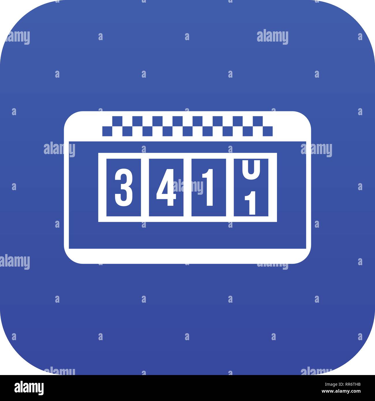 Taximeter icon digital blue Stock Vector Image & Art - Alamy