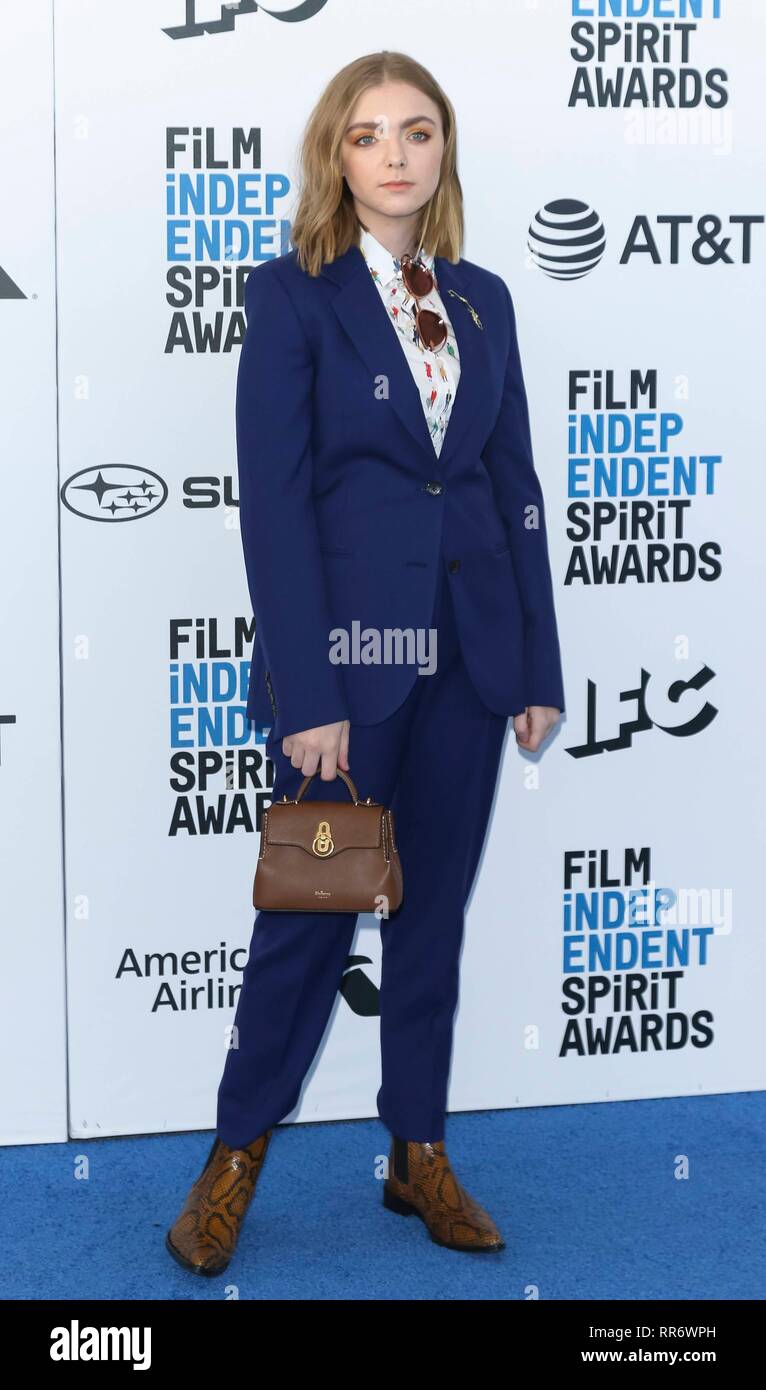 Elsie Fisher Arrives At The Film Independent Spirit Awards In A Tent In elsie-fisher-arrives-at-the-film-independent-spirit-awards-in-a-tent-in