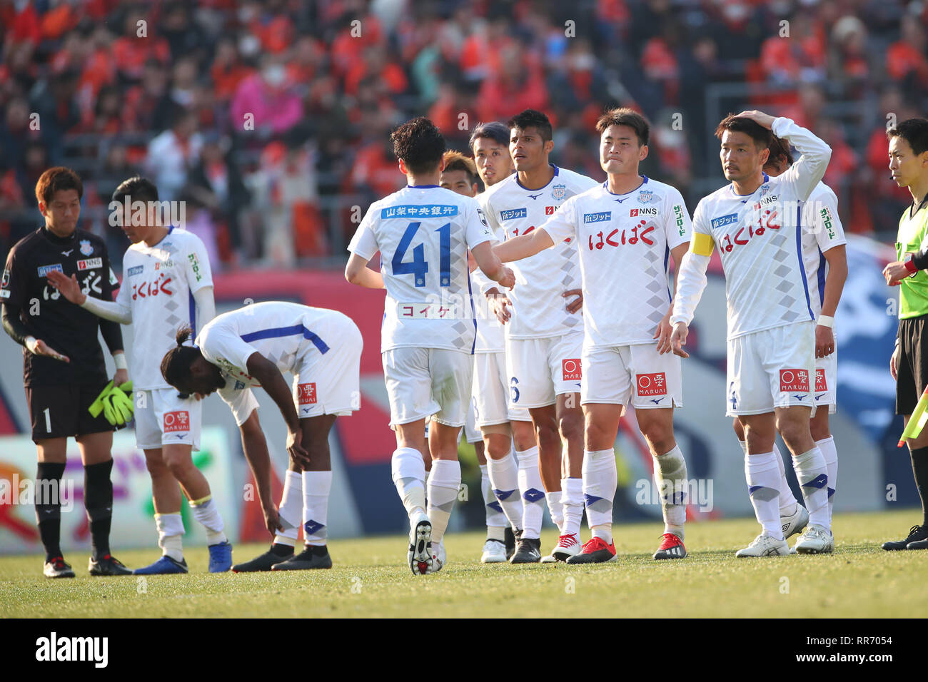 Nack5 Stadium Omiya Saitama Japan 24th Feb 19 Ventforet Kofu Team Group February 24 19 Football Soccer 19 J2 League Match Between Omiya Ardija 0 0 Ventforet Kofu At Nack5 Stadium Omiya