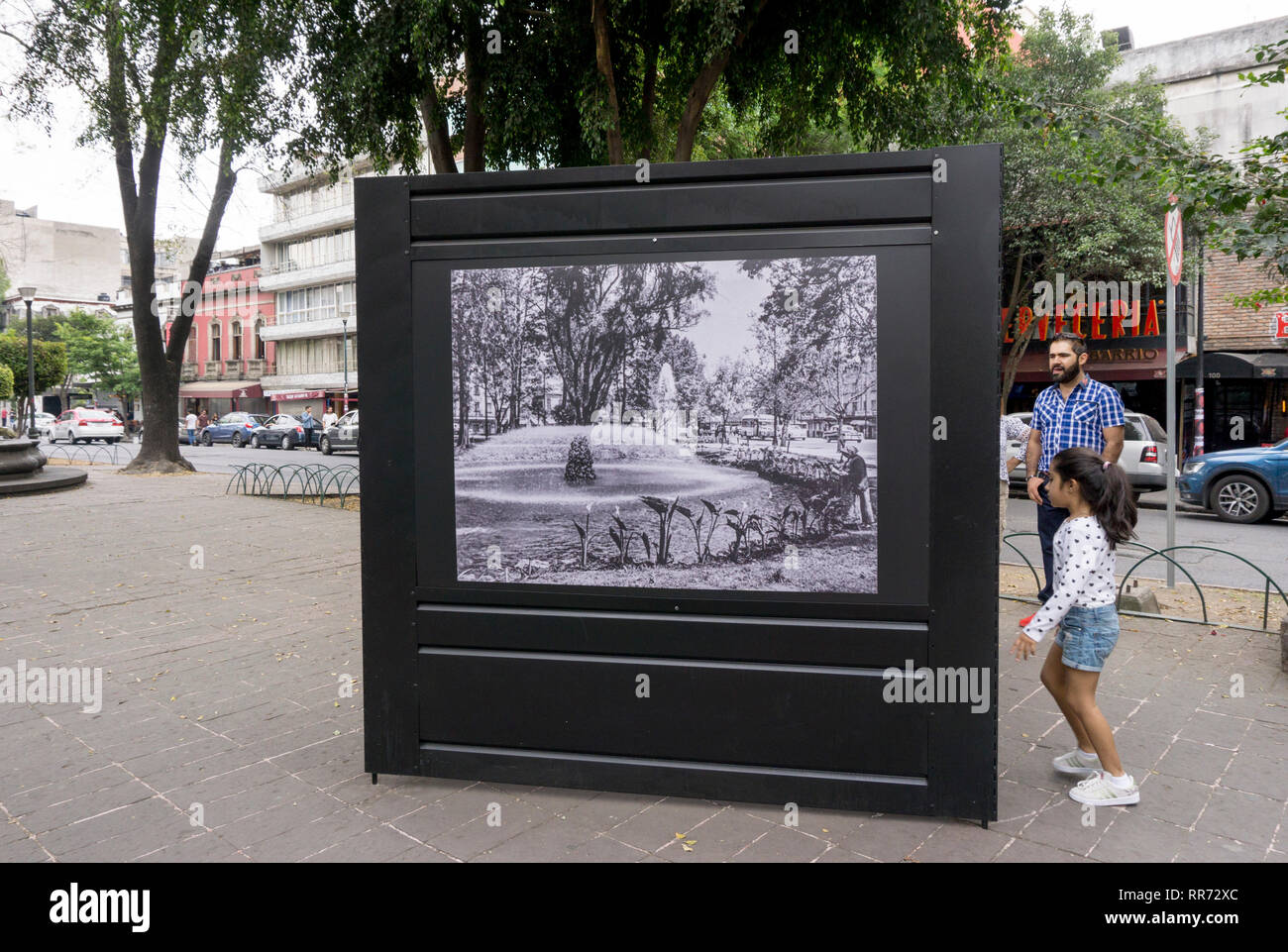 Mexico City, Mexico. February 24, 2019 in Colonia Roma district Mexico City Mexico, locale where Alfonso Cuaron, director of autobiographical film Roma was born & grew up. The film is the first foreign film ever to be nominated for an Academy Award as Best Picture, as well as various other Academy Awards. It is an appreciation of his family's caring young Indigenous maid, as well as his beautiful mother at the time his father abandoned her & the children Credit: Dorothy Alexander/Alamy Live News Stock Photo