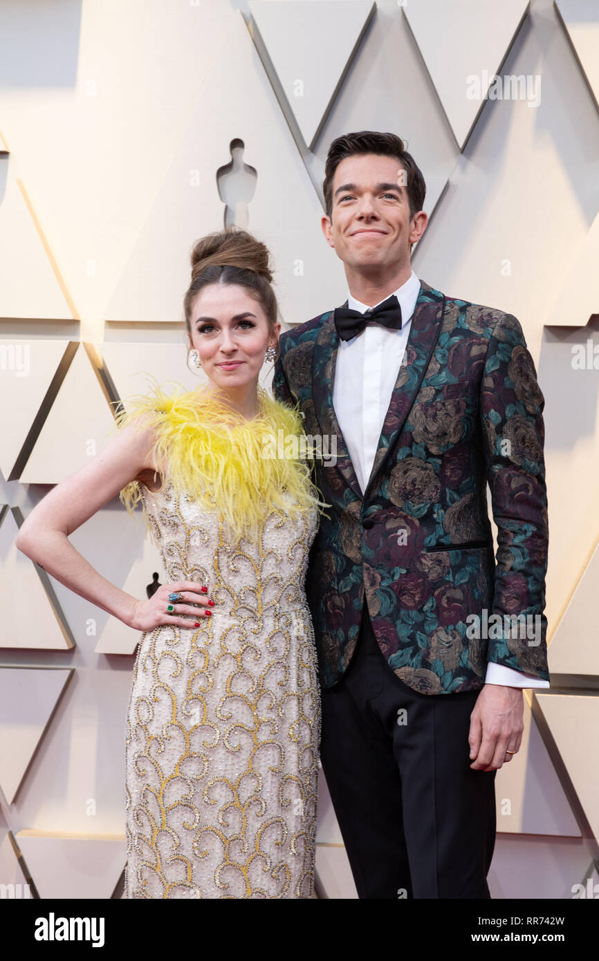 Hollywood, California, USA. 24th Feb, 2019. 24 February 2019 - Hollywood, California - Annamarie Tendler and John Mulaney. 91st Annual Academy Awards presented by the Academy of Motion Picture Arts and Sciences held at Hollywood & Highland Center. Photo Credit: A.M.P.A.S./AdMedia Credit: A.M.P.A.S/AdMedia/ZUMA Wire/Alamy Live News Stock Photo