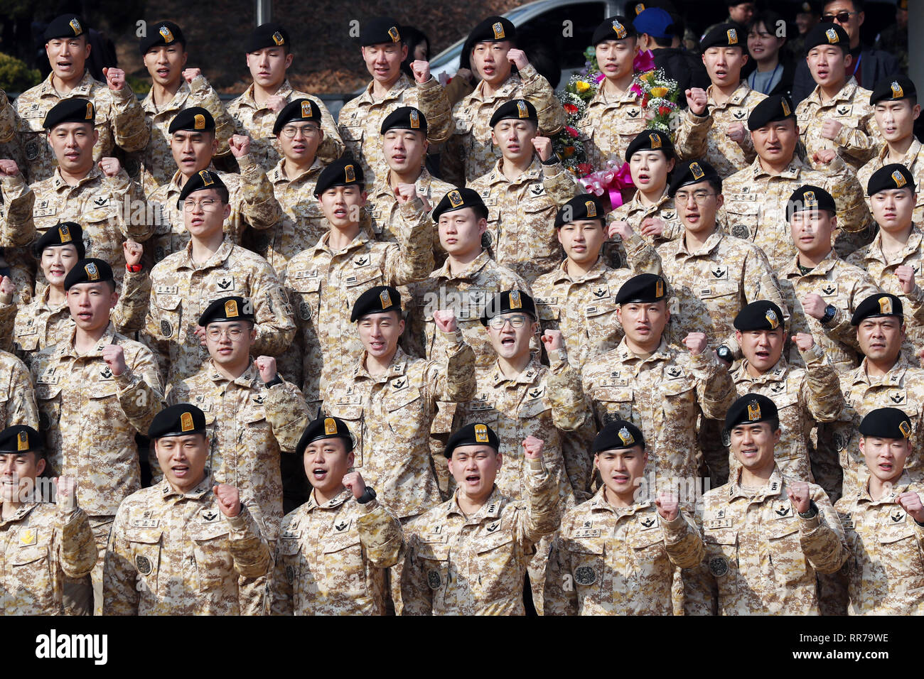 25th Feb, 2019. Send-off ceremony for S. Korean troops in UAE The 15th ...