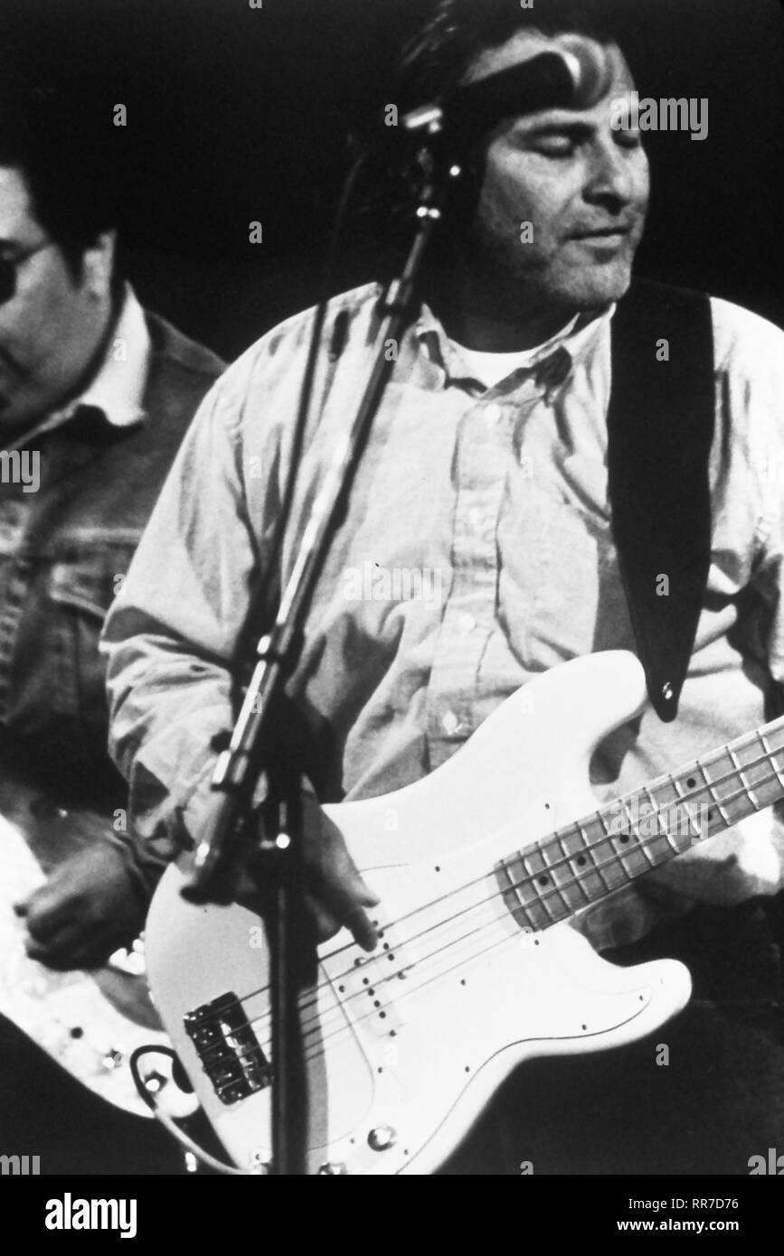 Los Lobos perform during the One World Music Festival in Taos, New Mexico. Stock Photo