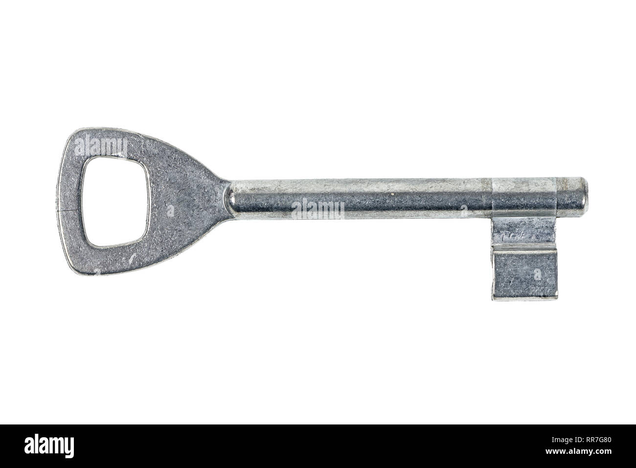 Vintage key isolated on white background with clipping path Stock Photo ...