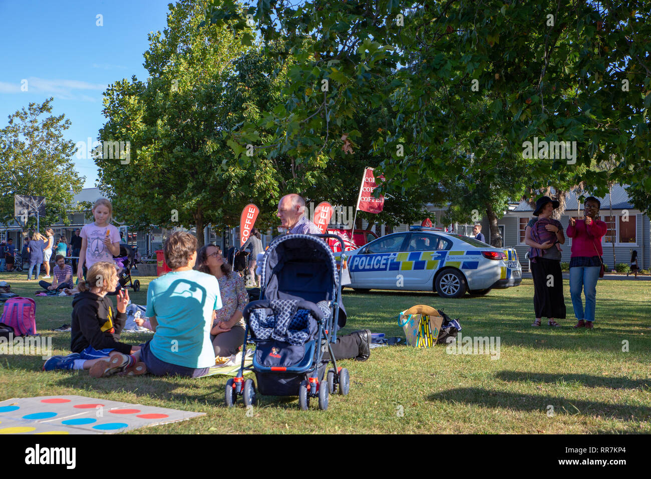 Christchurch, Canterbury, New Zealand, February 22 2019: Ilam School Community Fun Evening for families and friends Stock Photo
