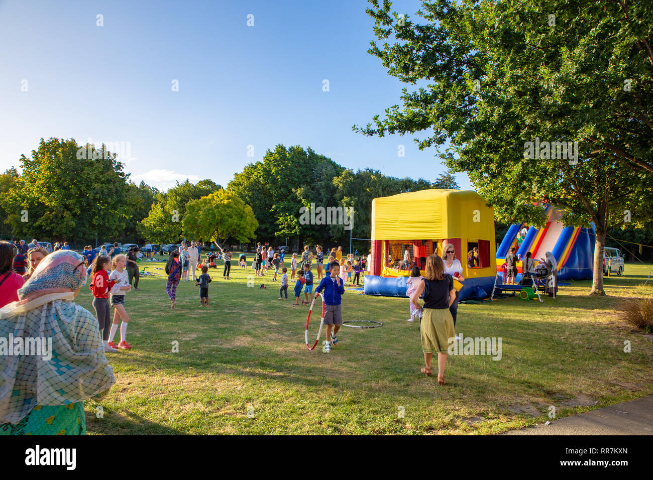 Christchurch, Canterbury, New Zealand, February 22 2019: Ilam School Community Fun Evening Stock Photo