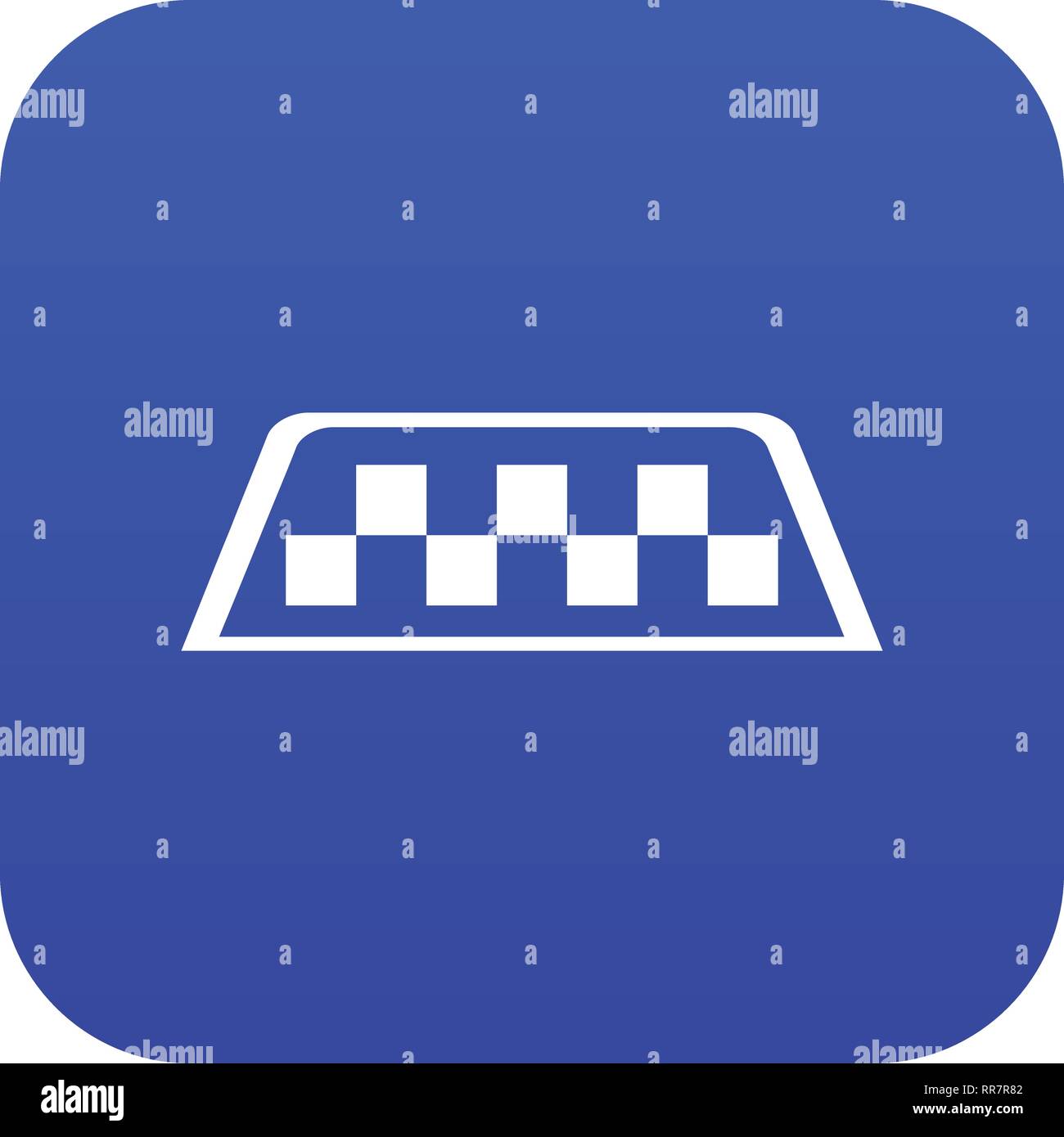 Checker taxi icon digital blue Stock Vector Image & Art - Alamy