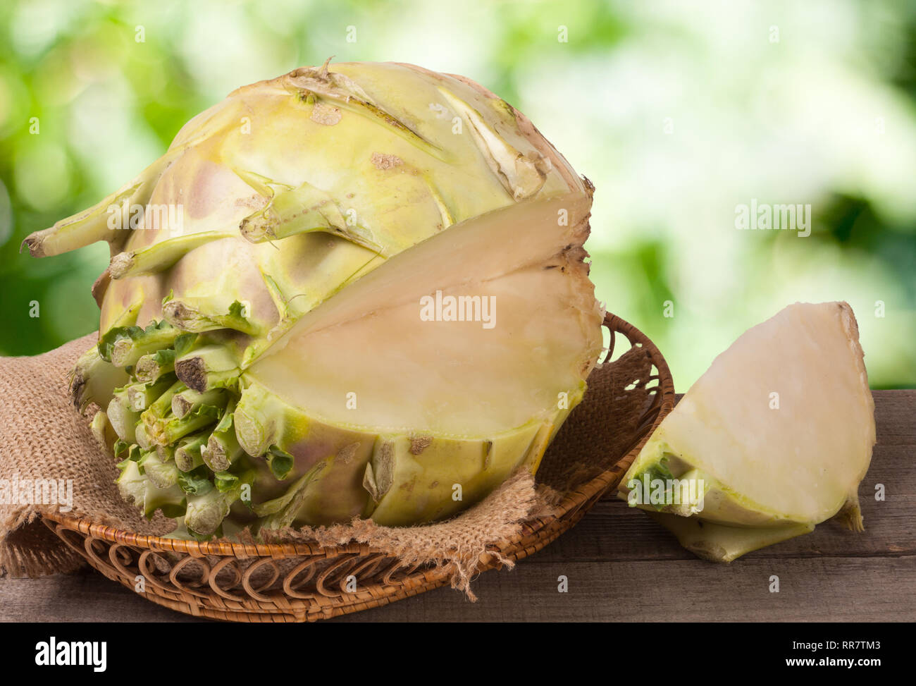 Raw Cabbage On A Plane On A Wooden Vintage Background Stock Photo, Picture  and Royalty Free Image. Image 57581571.