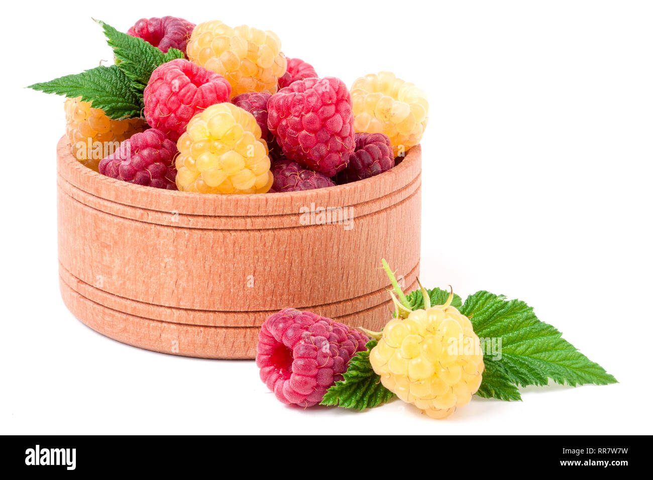 Red Andyellow Raspberry Raspberries yellow bowl hi-res stock photography and images - Alamy