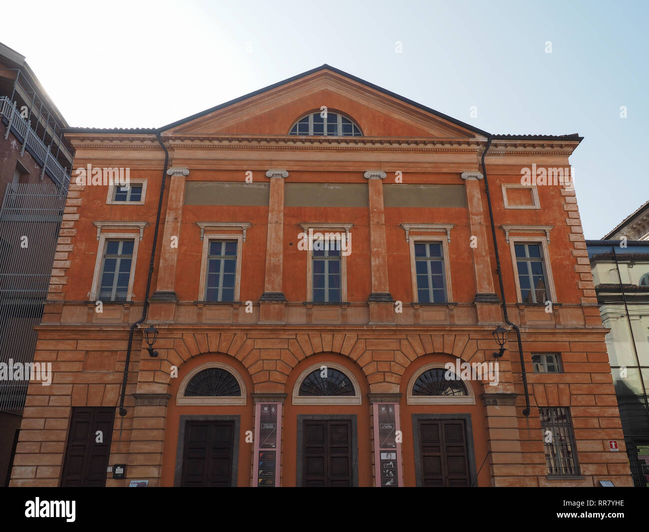 ALBA, ITALY - CIRCA FEBRUARY 2019: Teatro Sociale (meaning Social Theatre) Giorgio Busca Stock Photo