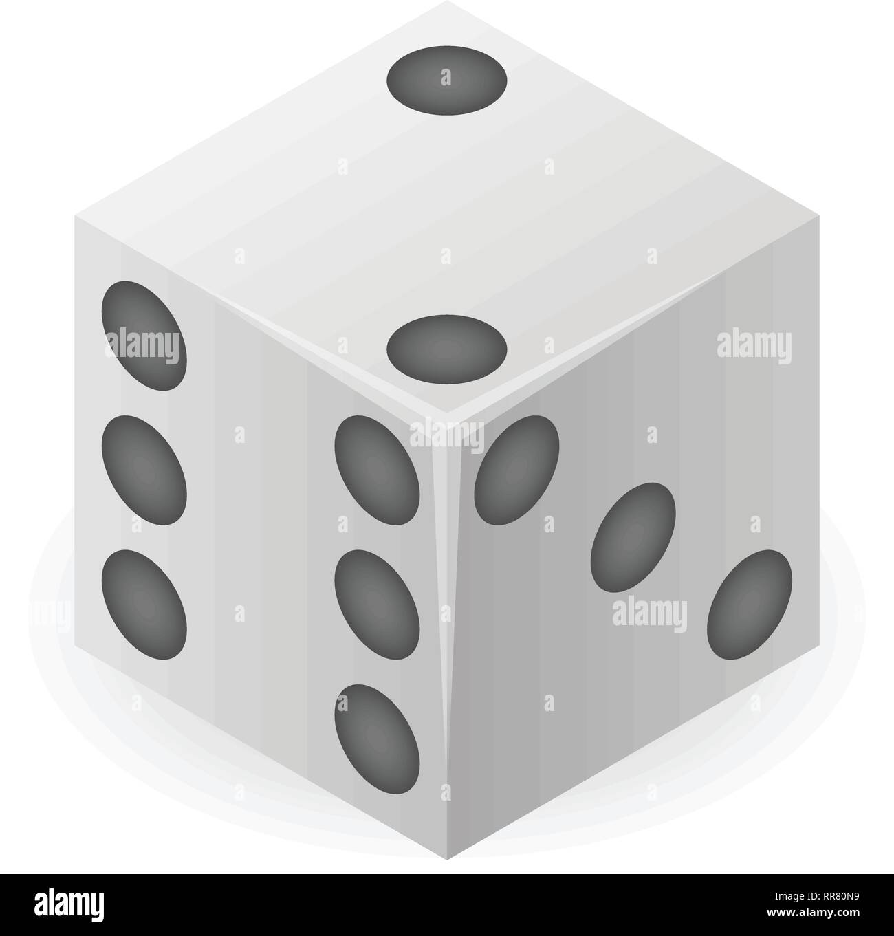 Rubber dice icon, isometric style Stock Vector