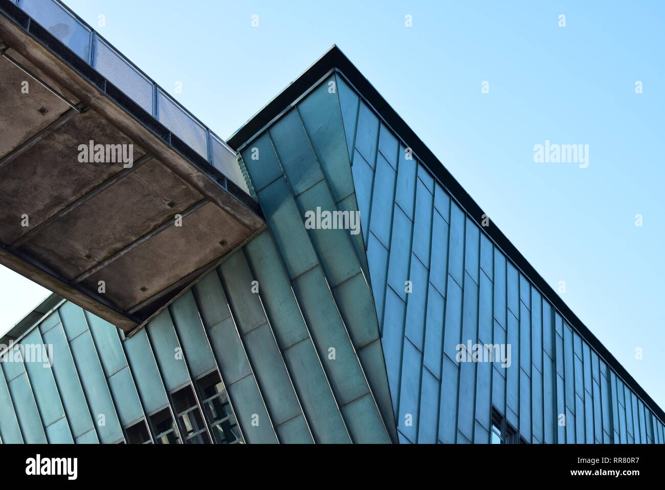 amsterdam science center building detail Stock Photo