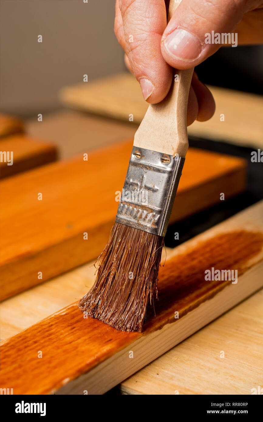 Staining wood furniture hires stock photography and images Alamy