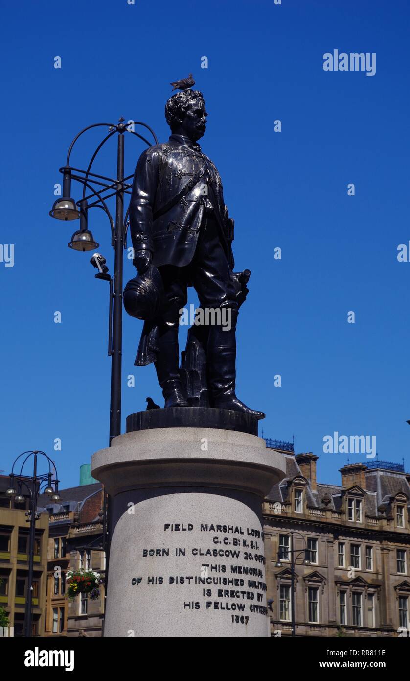 Life Sized Bronze Statue of Field Marshall Lord Clyde in Square