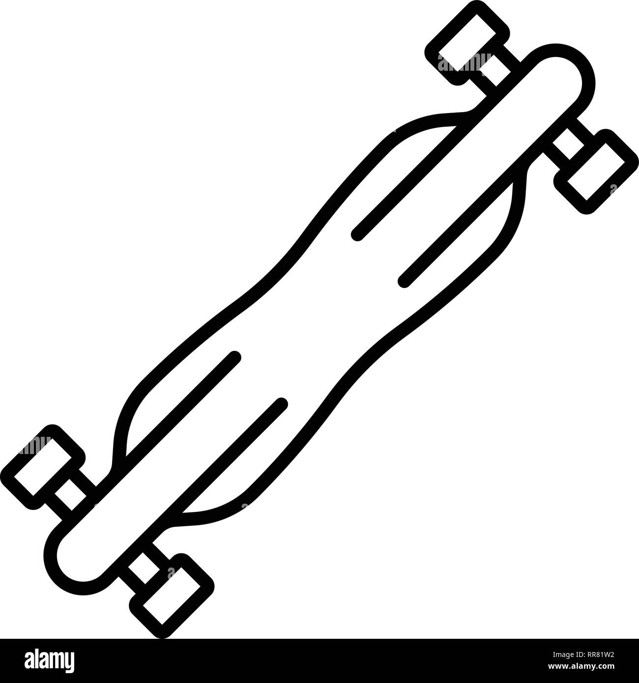 Speed road skateboard icon, outline style Stock Vector Image & Art - Alamy