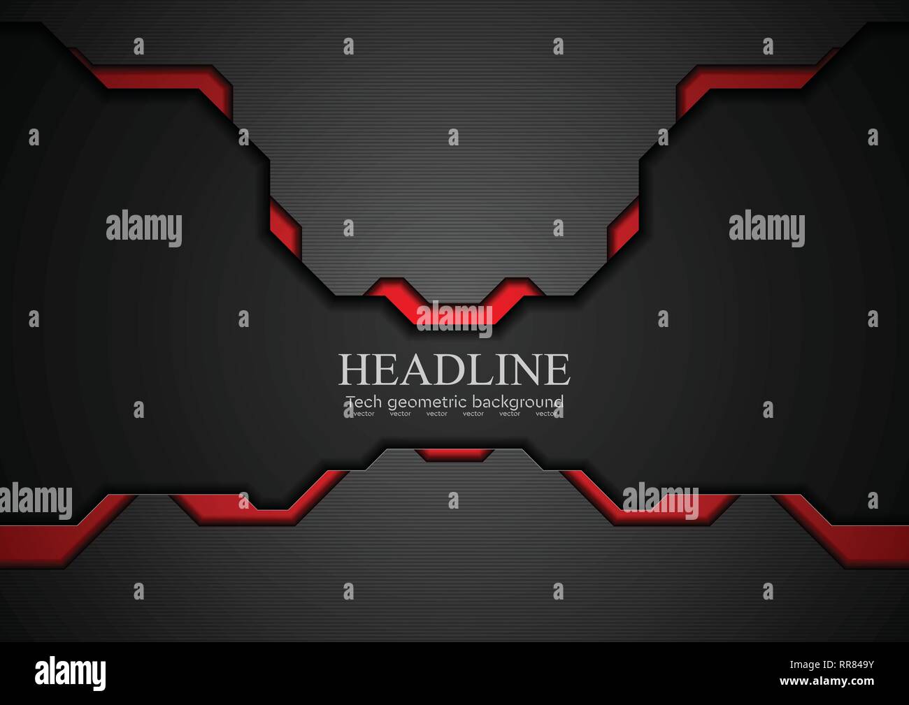 Abstract corporate red and black tech contrast background. Vector ...