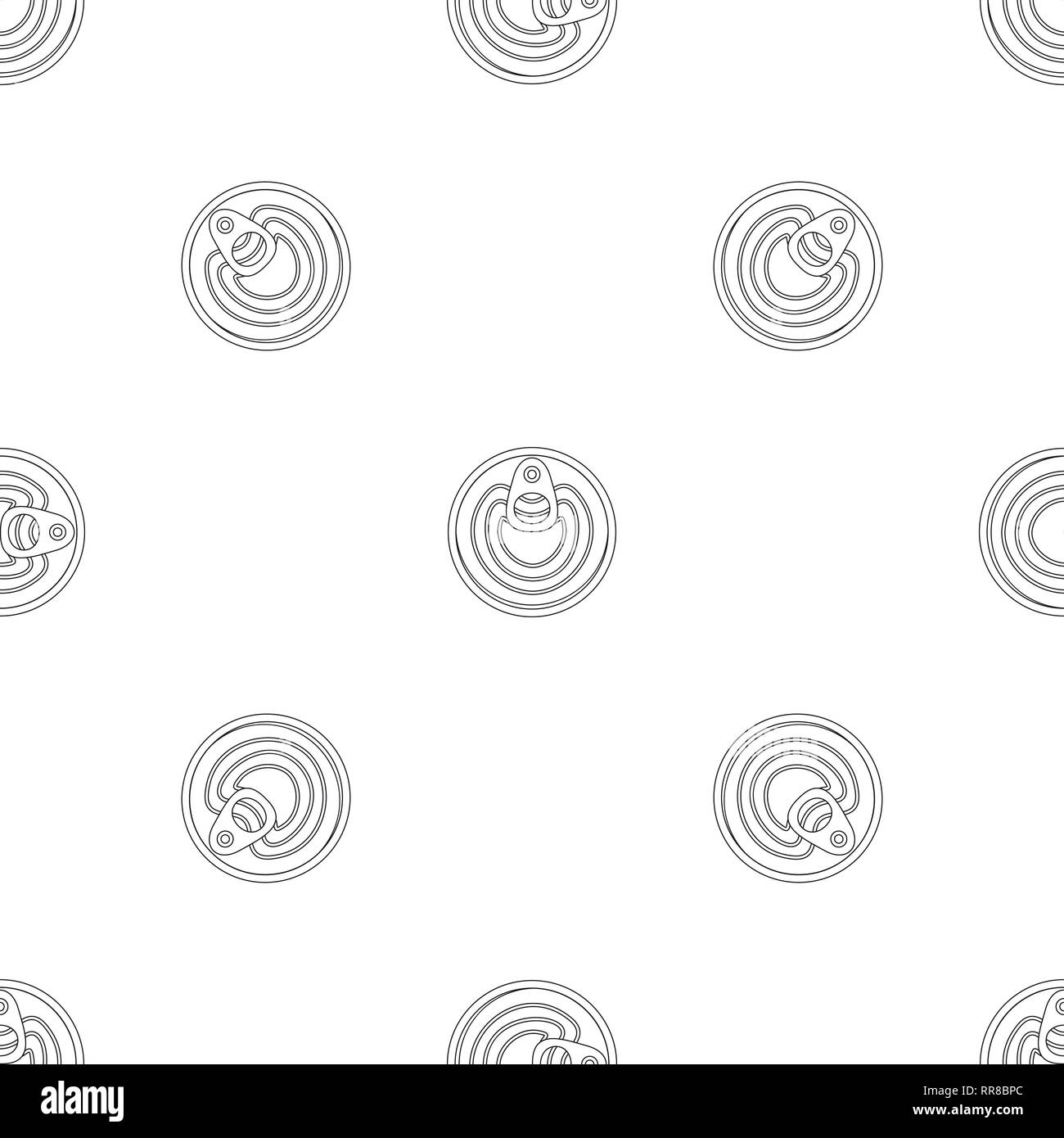Top food can pattern seamless vector repeat geometric for any web design Stock Vector