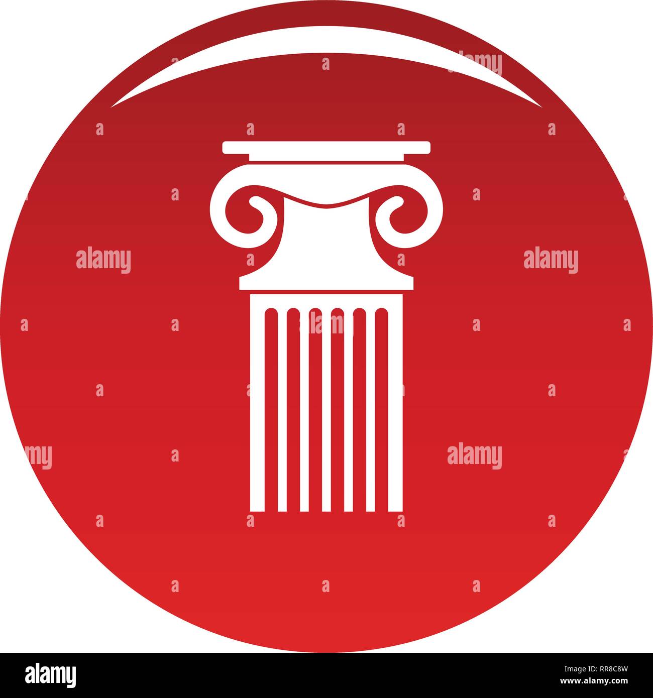Decorative column icon. Simple illustration of decorative column vector ...