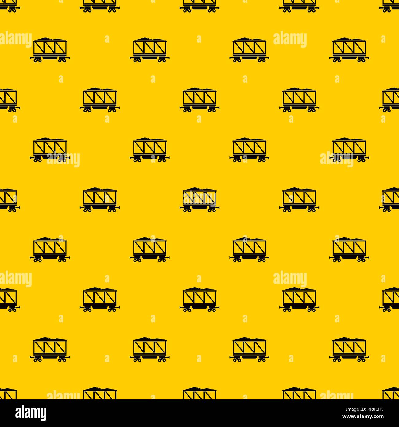 Railway wagon pattern vector Stock Vector