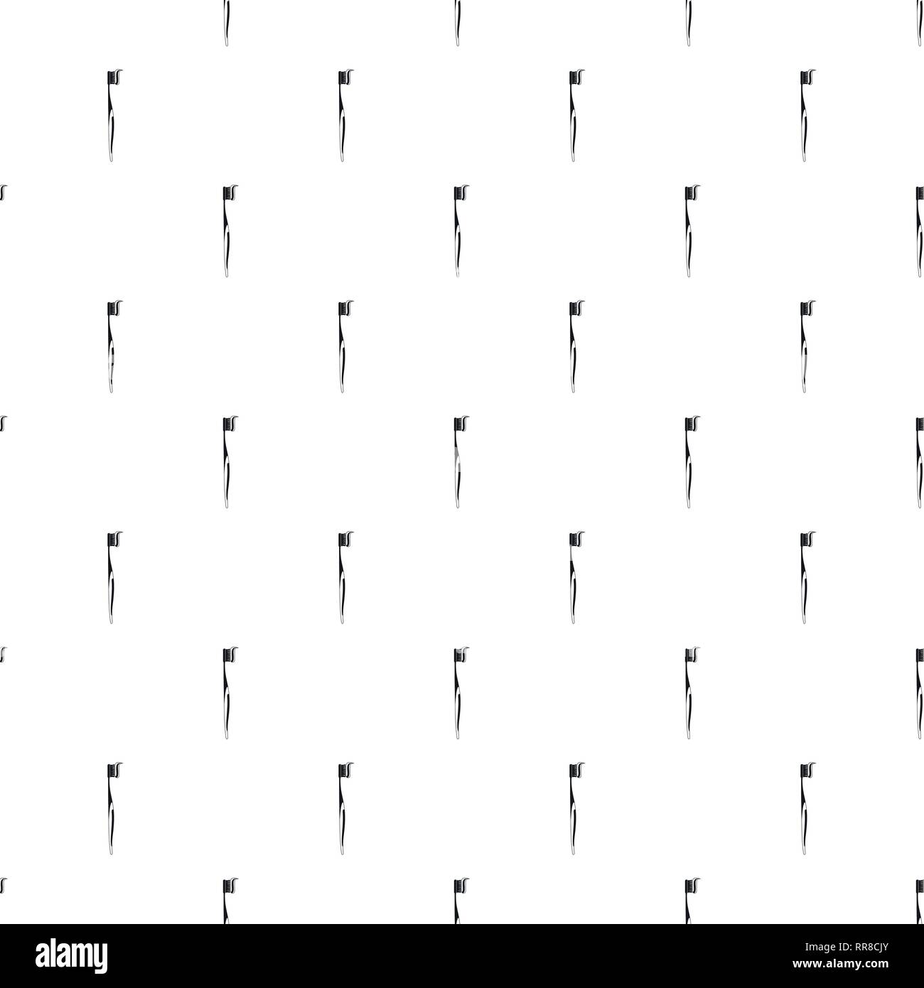 Toothpaste on toothbrush pattern seamless vector repeat geometric for any web design Stock Vector
